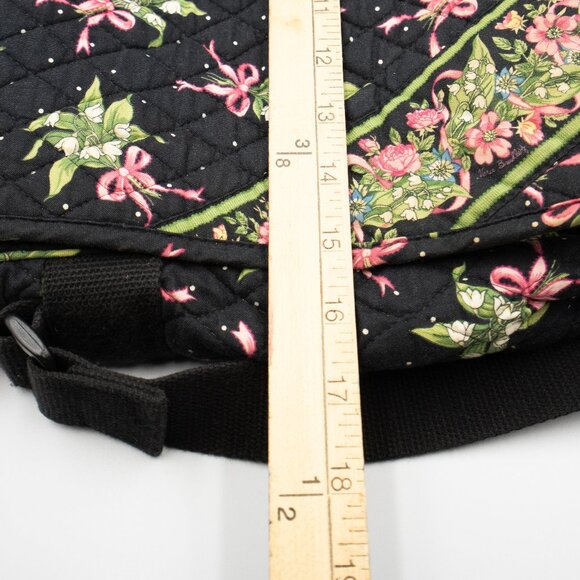 Vera Bradley Laptop Messenger Tote | Retired Vintage Breast Cancer Hope Quilted - Picture 7 of 8